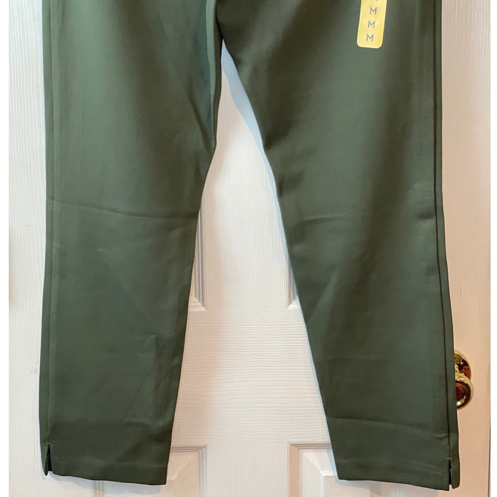 Express Ponte Pant Women Size M Olive Green High Rise Slim Tapered Leggings New - Picture 6 of 14
